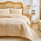 Haven Lightweight Plaid Quilt Set – 3 Piece