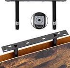 Haven Heritage Rustic Floating Wall Shelves – Set of 6