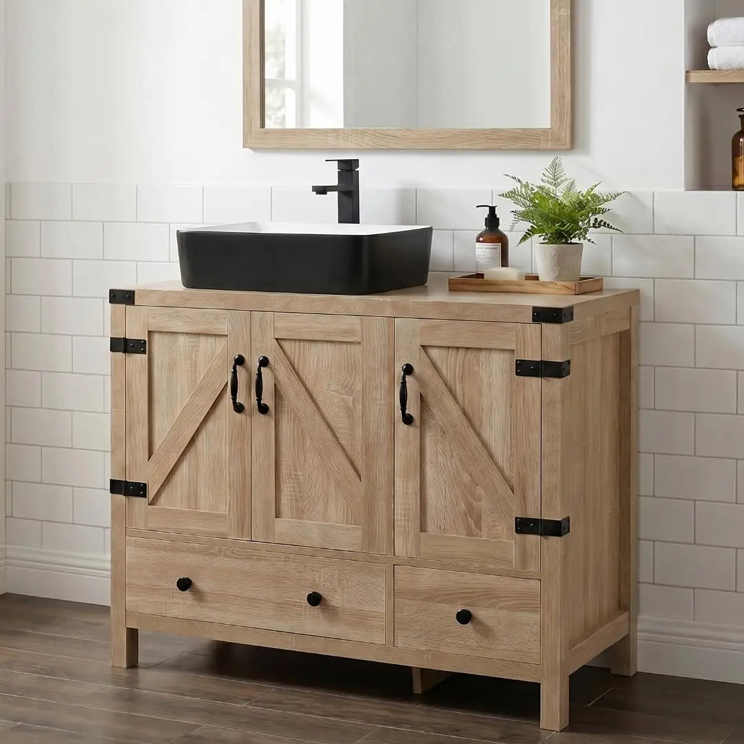 Aspen Grove 36" Bathroom Vanity with Ceramic Sink & Faucet Set