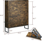 Canyon Grove Rustic Shoe Cabinet with Flip Drawers