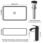 Obsidian Spa Stone Resin Vessel Sink with Waterfall Faucet Set