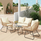 Coastal Haven 4-Piece Patio Bistro Set