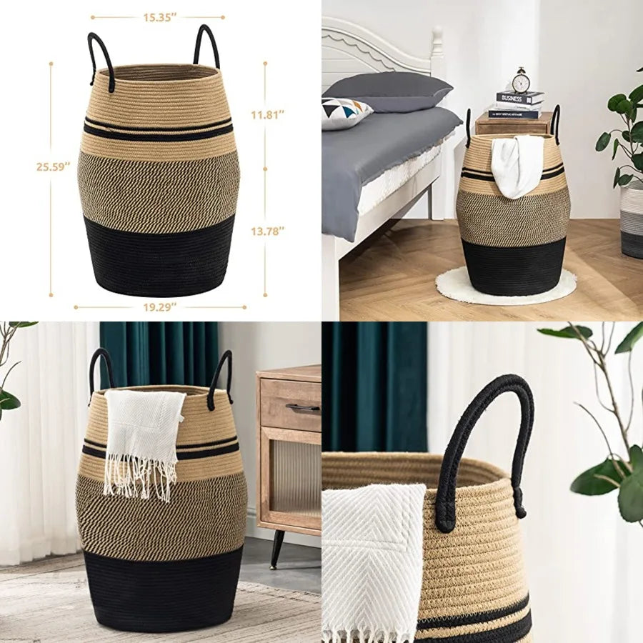 Willow Haven Rope Laundry Hamper