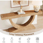 Oakridge U-Shape Minimalist Console Table – 63 Inch