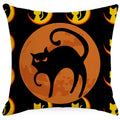 Halloween Pumpkin & Ghost Throw Pillow Cover – Spooky Fall Sofa Décor