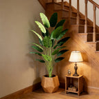 Tropical Breeze Faux Banana Palm Tree – 33"–45" Artificial Plant