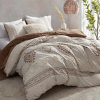 Desert Haven Boho Terracotta Duvet Cover Set – 3 Piece