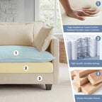 Modular Cloud Sectional Sofa with Ottoman