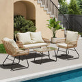 Coastal Haven 4-Piece Patio Bistro Set