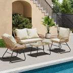 Coastal Haven 4-Piece Patio Bistro Set