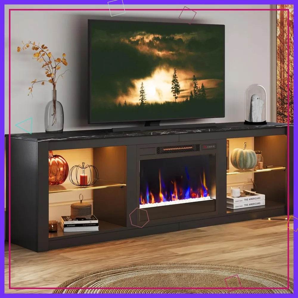 Stone Ridge Luxe Fireplace TV Stand
