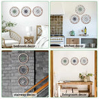 Haven Ridge Farmhouse Medallion Wall Decor Set with Interchangeable Floral Accents