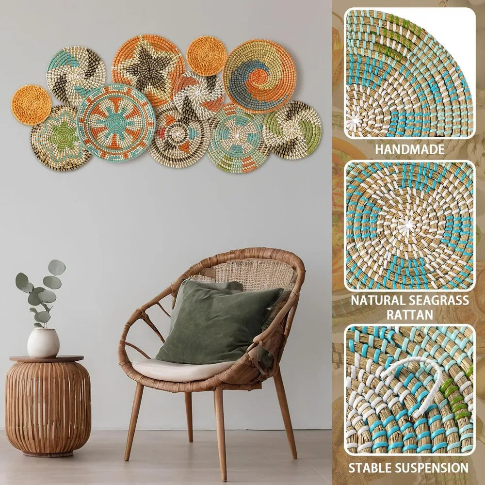 Willow Haven Boho Woven Wall Basket Collection