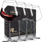 Haven Ridge Reserve Hand-Blown Wine Glass Set – Set of 6