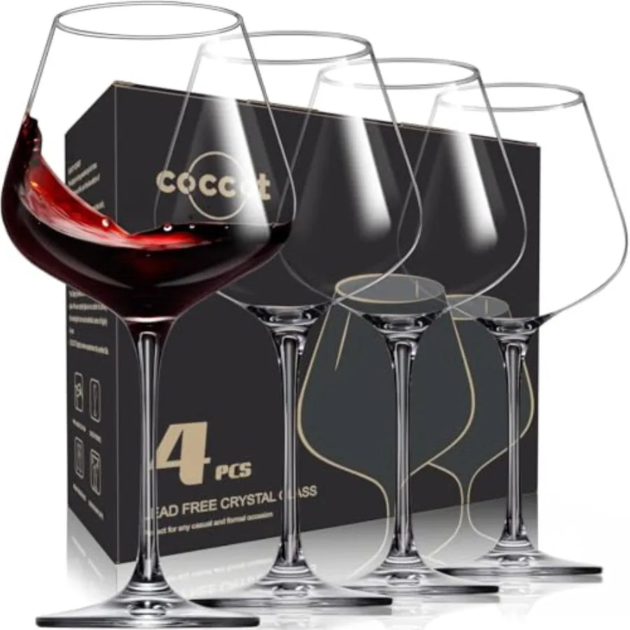 Haven Ridge Reserve Hand-Blown Wine Glass Set – Set of 6