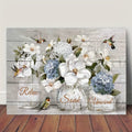 Haven Ridge White Blossom & Hummingbird Framed Canvas Wall Art
