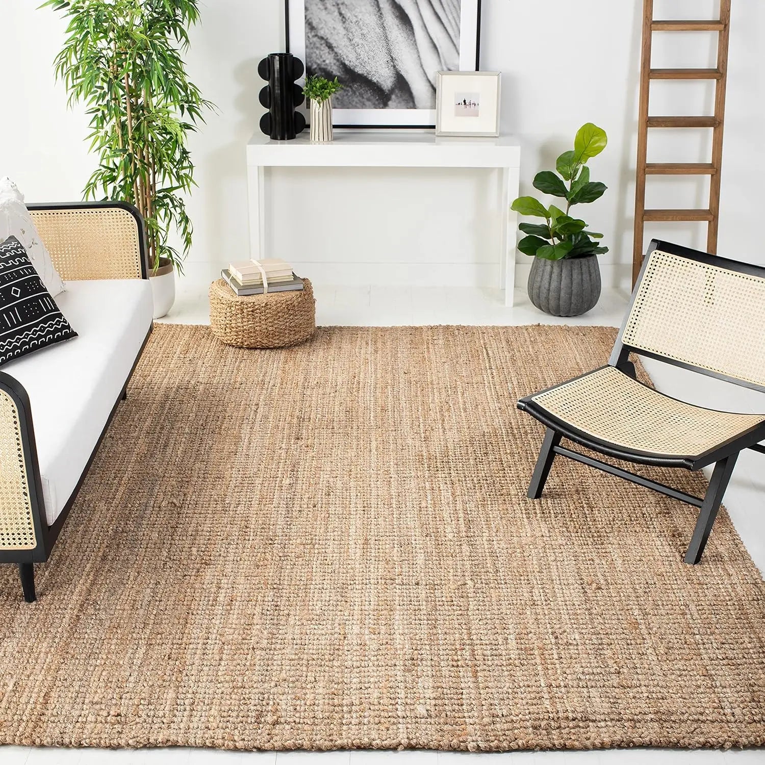 Sierra Natural Fiber Handwoven Jute Area Rug – 6' x 9'