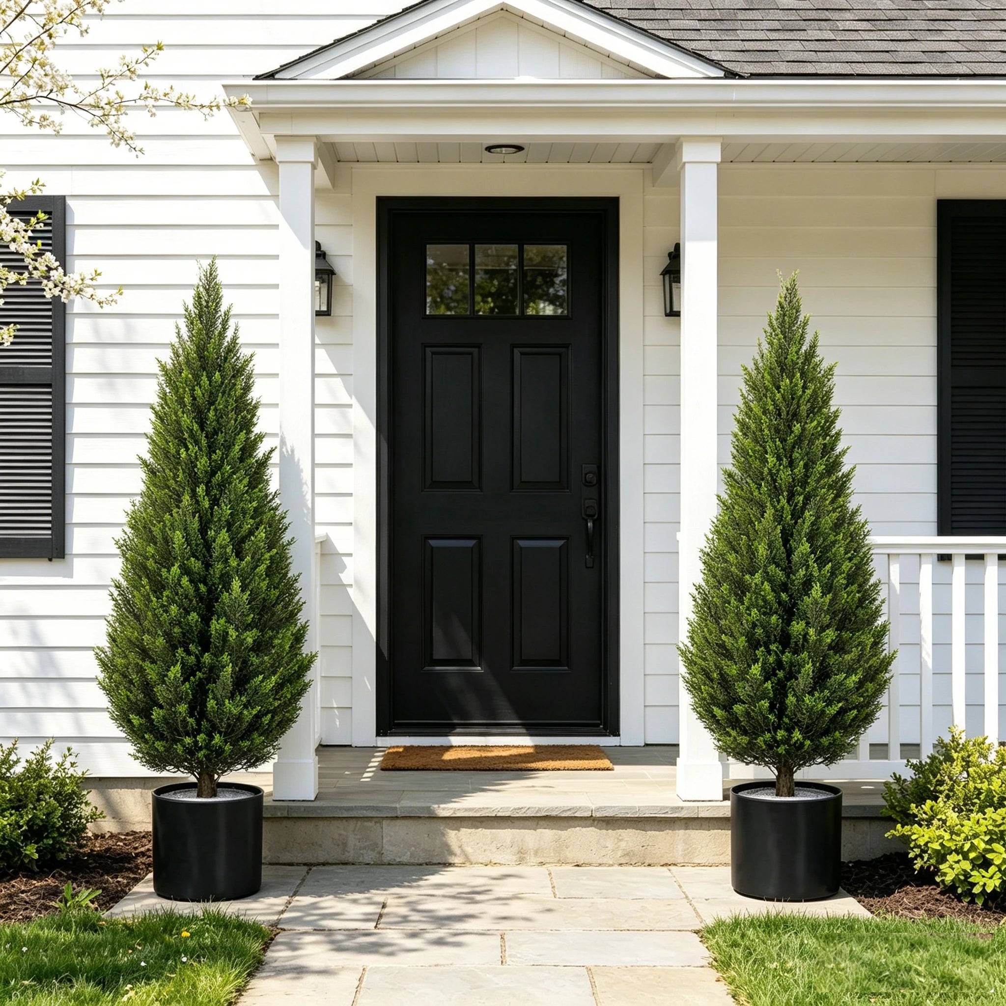 Evergreen Cedar Faux Topiary Tree
