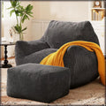 CloudLounge Bean Bag Chair with Ottoman