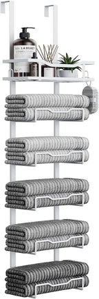 Heritage Over-the-Door Towel Storage Rack – 6 Tier