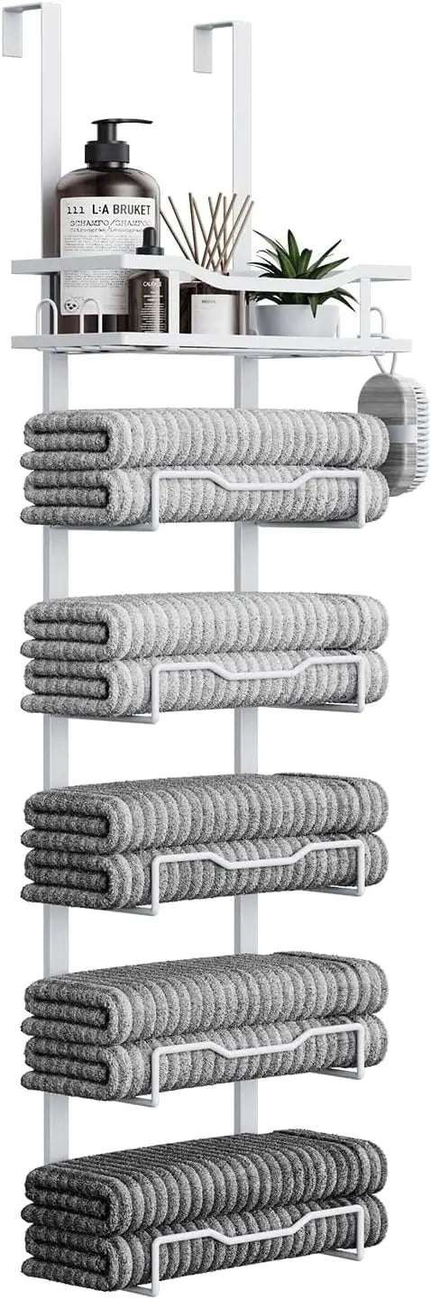 Heritage Over-the-Door Towel Storage Rack – 6 Tier