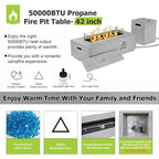 EmberGlow Outdoor Fire Pit Conversation Set