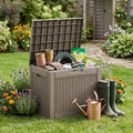 HarborWeave 30-Gallon Outdoor Resin Deck Storage Box