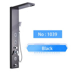 Cascade Luxe LED Shower Panel System with Digital Temperature Display & SPA Massage Jets