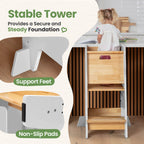 Standing Toddler Tower with Sliding Safety Door