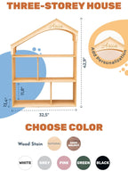 White Dollhouse Bookcase (B2B)