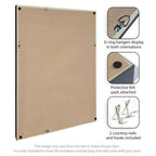 Framed Fabric Magnetic Board Minimalist Tree Panel Wall Organization