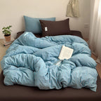 Blue Striped Duvet Cover Set