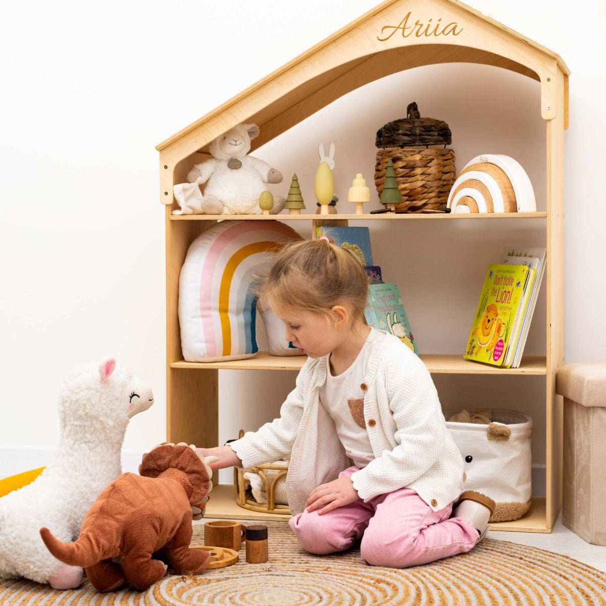 White Dollhouse Bookcase (B2B)