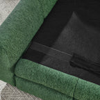 Soft and Comfortable Pet Bed for Big and Oversized Dogs with Armrests - Olive Green