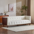 Contemporary 3 Seater Sofa with Tufted Design - Available in Multiple Colors