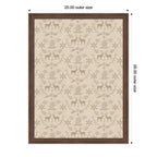 Framed Fabric Magnetic Board Christmas Reindeer Wall Organization