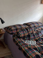 Dark Academia Tartan Duvet Cover Set
