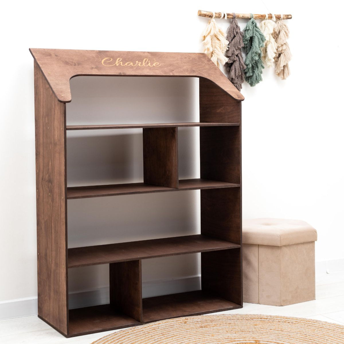 Pink Dollhouse Bookcase (B2B)