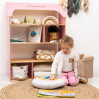 Pink Dollhouse Bookcase (B2B)