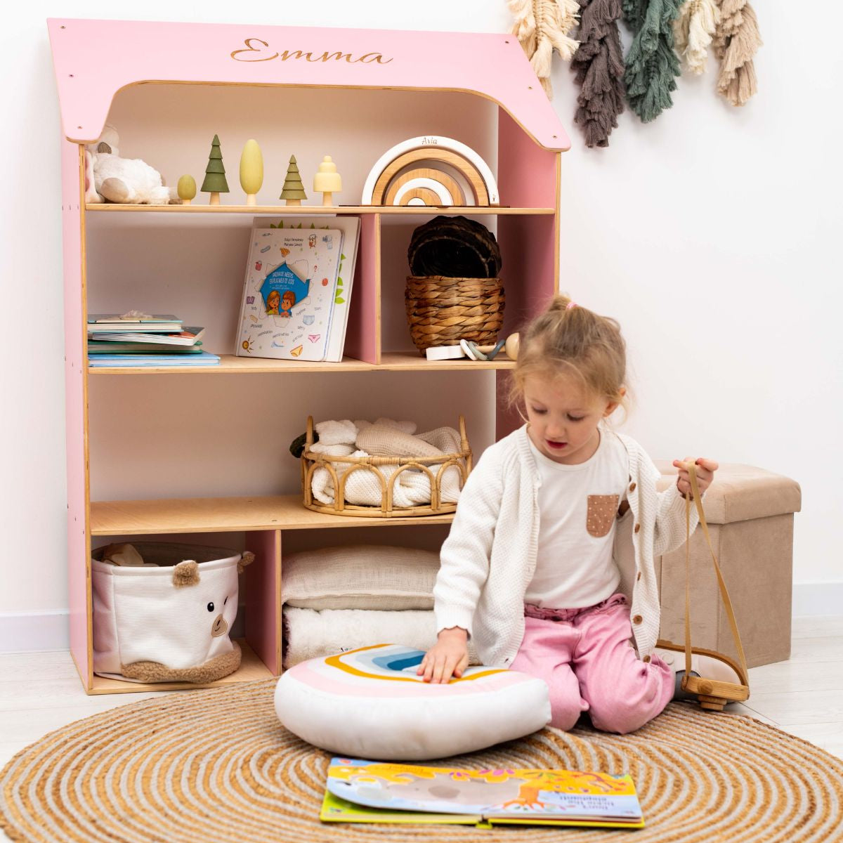 Pink Dollhouse Bookcase (B2B)
