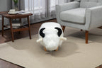 Faux Fur Storage Ottoman with Hidden Storage - White or Black