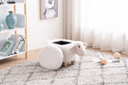 Shiloh the Sheep Storage Ottoman with Hidden Storage - Faux Fur