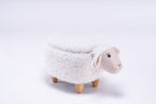 Shiloh the Sheep Storage Ottoman with Hidden Storage - Faux Fur
