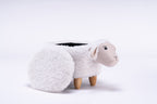 Shiloh the Sheep Storage Ottoman with Hidden Storage - Faux Fur