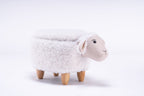 Shiloh the Sheep Storage Ottoman with Hidden Storage - Faux Fur