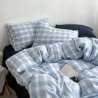 French Country Striped Duvet Cover Set