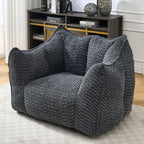 Chenille Arm Chair with Highly Resilient Foam - Multiple Colors