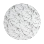 MGO Faux Marble Coffee Table with Handcrafted Finish - White Marble