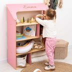 Pink Dollhouse Bookcase (B2B)