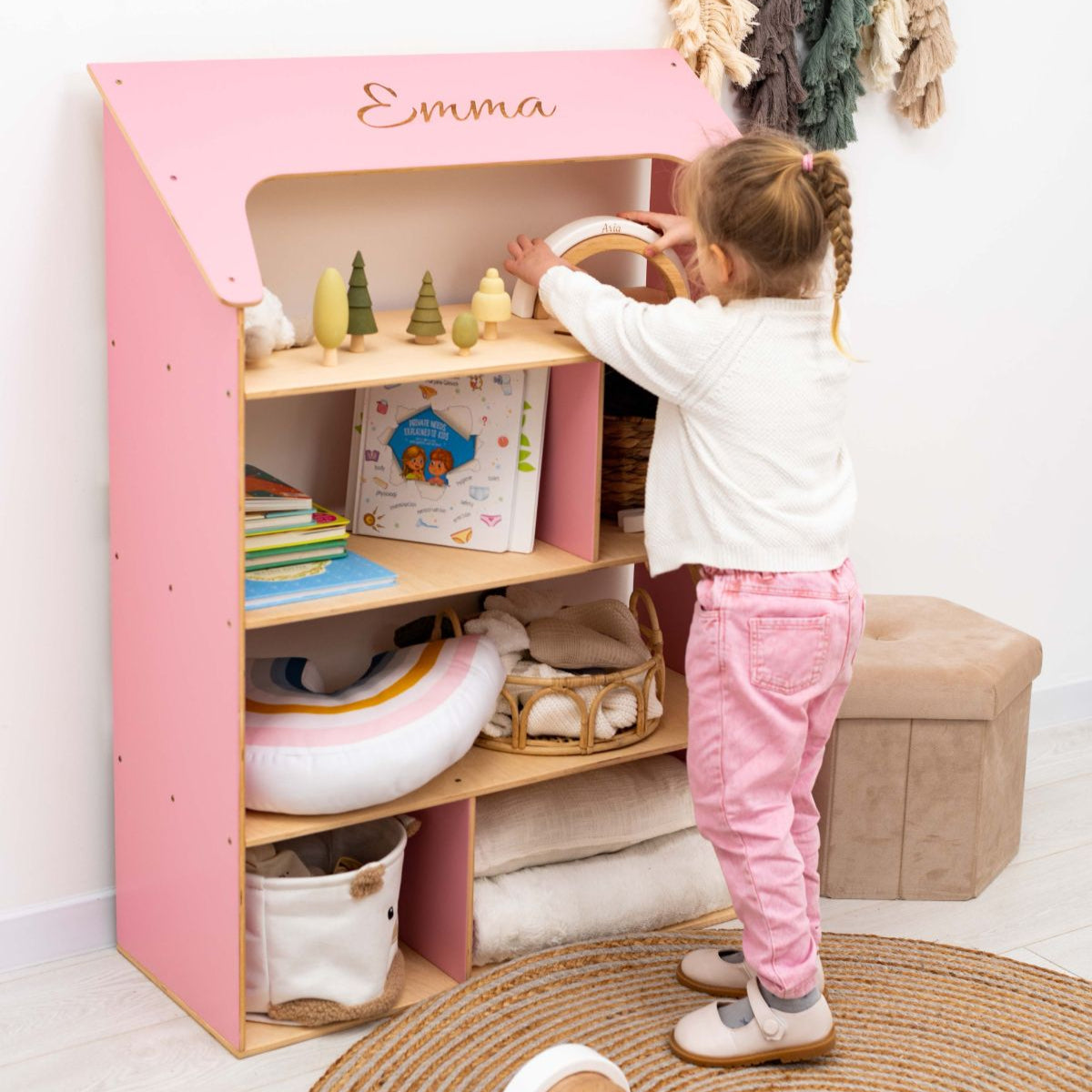 Pink Dollhouse Bookcase (B2B)